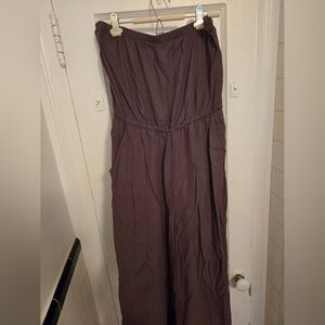 Forever 21 one-piece romper in brown